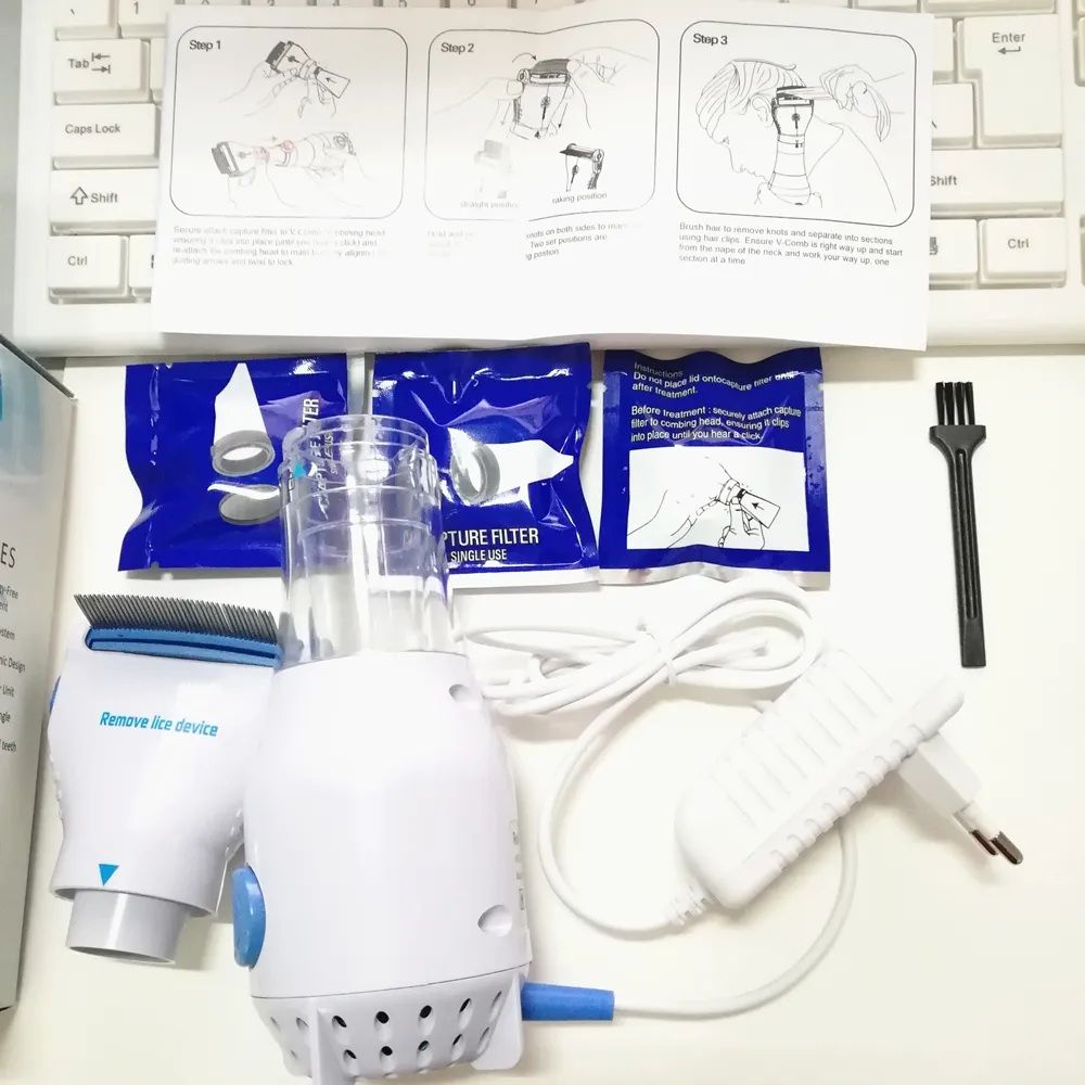 V Comb Electronic Head Lice Removal Machine Anti Lice Machine Comb - Binnoor Collection