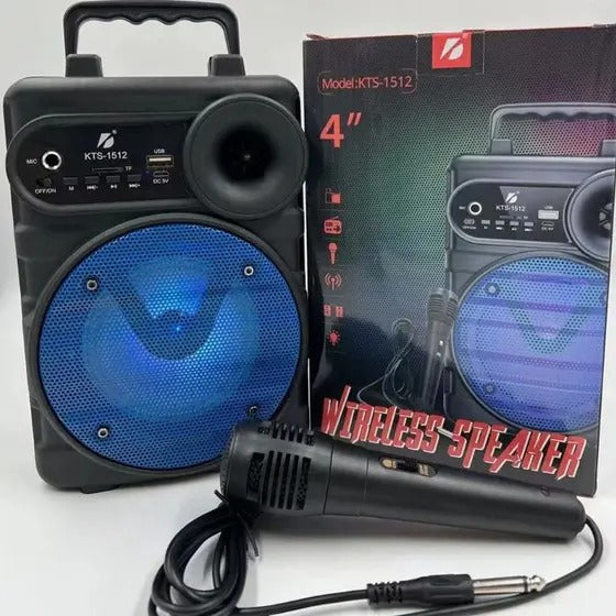 KTS-1512 Wireless Bluetooth Speaker – TWS, FM, USB, Mic, Original K Board - Binnoor Collection
