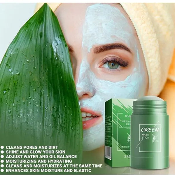 Green Tea Cleansing Green Mask Stick - Binnoor Collection