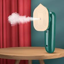 Mini Steam Iron with comfortable handle and green color - Binnoor Collection