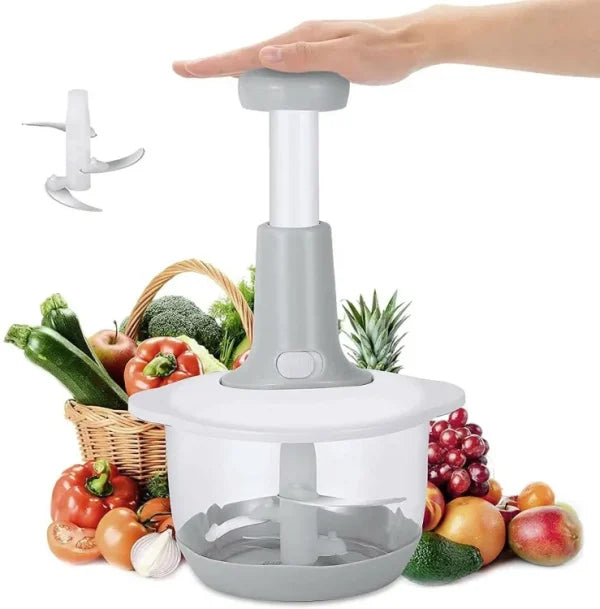 Multi-functional Vegetable Meat Grinder, Grater, Chopper – 1.5 Liter (random Color) - Binnoor Collection