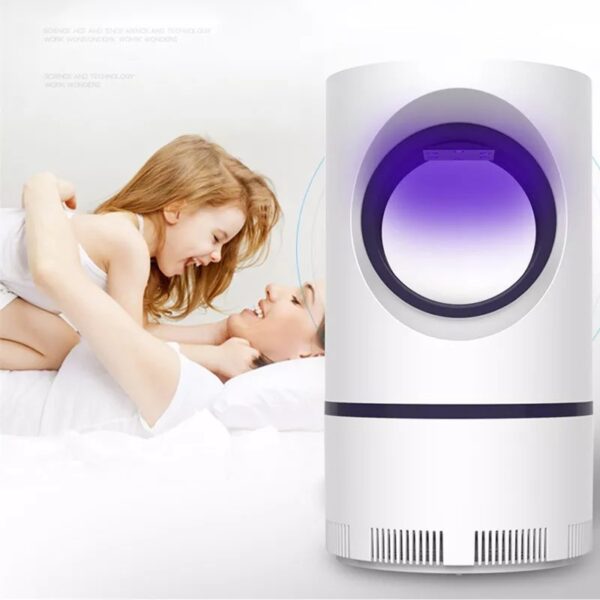 Electric Mosquito Trap Blue Light Mosquito Killer Lamp with USB Power Suction Fan No Zapper Child Safe