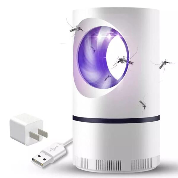 Electric Mosquito Trap Blue Light Mosquito Killer Lamp with USB Power Suction Fan No Zapper Child Safe