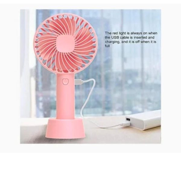 Portable Usb Rechargeable Handheld 3 Speed Strong Wind Electric Small Mini Cooling Fan - Binnoor Collection