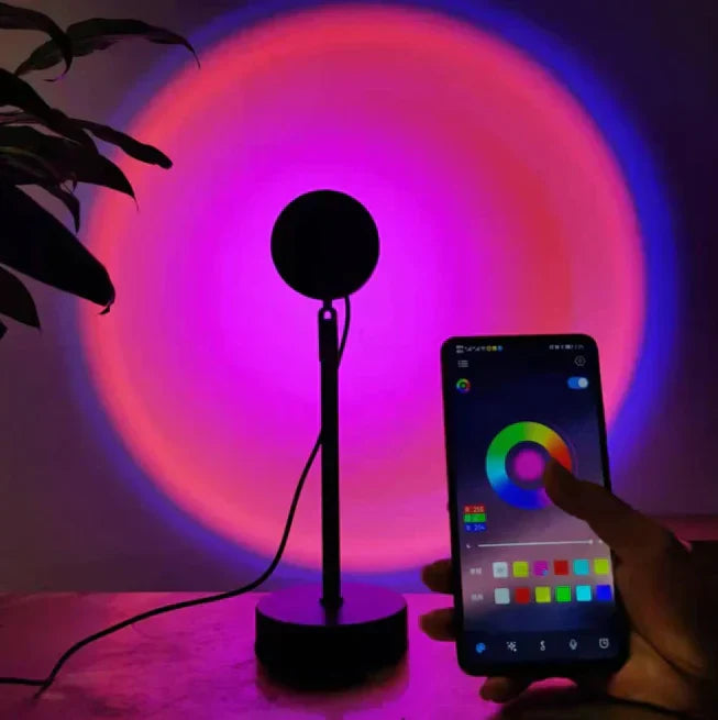 Sunset Lamp Multi Color With Remote - Binnoor Collection