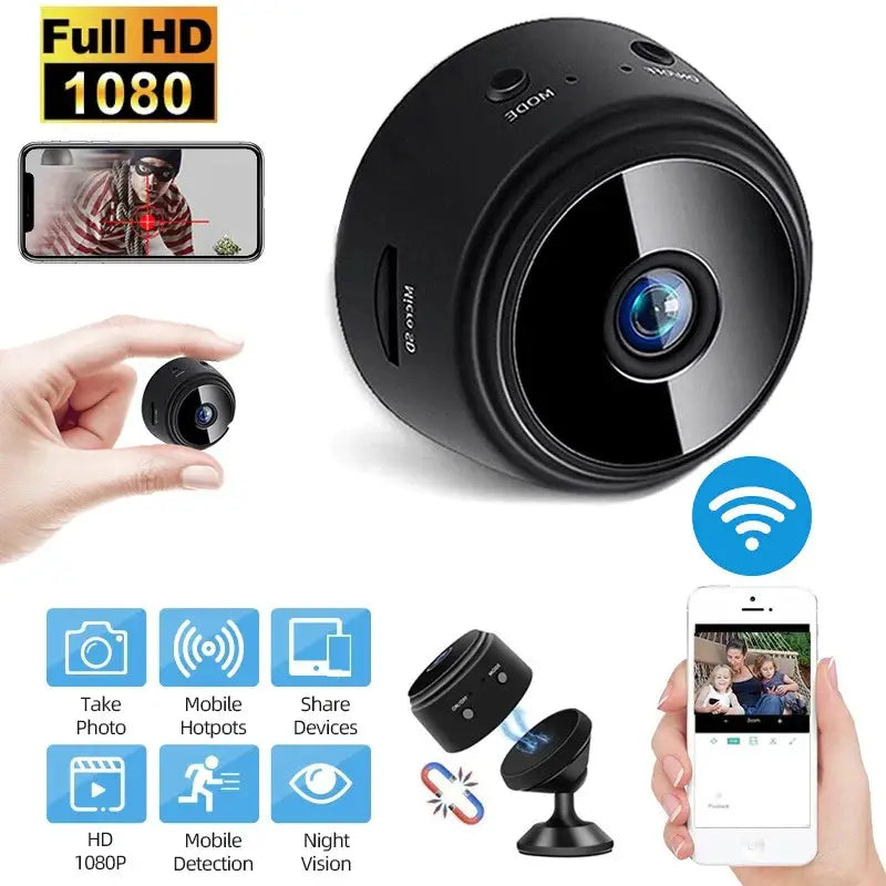 A9 Mini Full Hd Camera 1080p Wifi night vision american technology - Binnoor Collection
